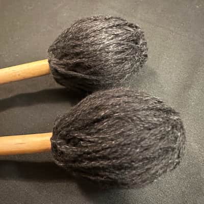 Mike Balter 25B, B25B Pro Vibe Mallets, RE-WRAPPED with Black Cord, Jazz Mallets, Birch, 1 Pair-Very Good image 3