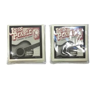 John Pearse Guitar Strings 2-Packs  Acoustic Extra Light #500XL Phosphor Bronze