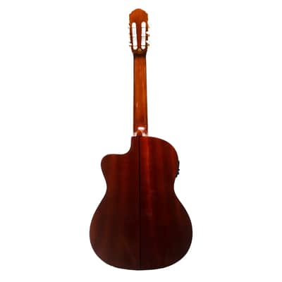 Oscar Schmidt OH30SCE Latin Collection Solid Cedar Top 6-String Acoustic-Electric Requinto Guitar w/Gig Bag image 2