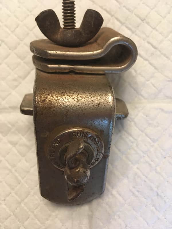 Slingerland Radio King 1930s - 40s L-Rod Bracket, Nickel image 1