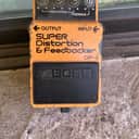 Boss DF-2 Super distortion feedbacker vintage, electric guitar effect, pedal **** READ**** Distortion and Feedbacker 1984 - Orange black label made in Japan MIJ