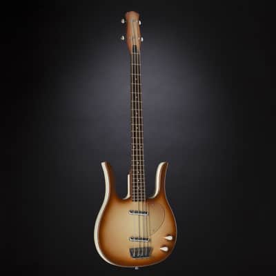 Danelectro 58 Longhorn Bass Copper Burst - 4-String Electric Bass image 9