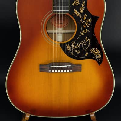 Epiphone Inspired By Gibson Custom 1960 Hummingbird Reissue - Heritage Cherry Sunburst image 2