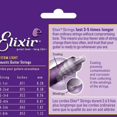 Elixir Polyweb 80/20 Bronze Custom Light .011-.052 image 2