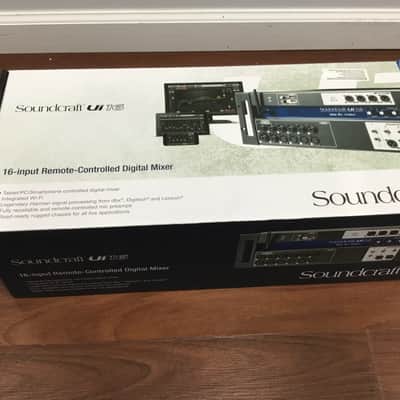 Soundcraft Ui-16 Rackmount 16-Channel Digital Mixer with WiFi Router - Blue/Silver image 3