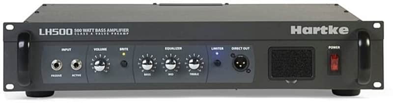 Hartke LH500 Bass Amplifier Tube (12AX7) Preamp, Bass + Treble Shelving w/ peak Mid-Range 500 watt Bass Head HALH500 image 1