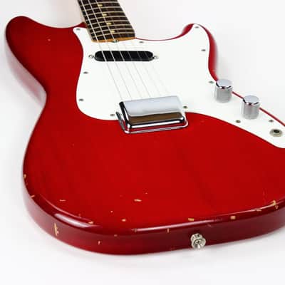 1964 Fender Musicmaster RARE Cherry Red | Pre-CBS duo sonic vintage image 18