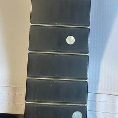 2021 Indonesian Kramer Nightswan Reverse Guitar Neck 24 Fret Floyd Ready Ebony Board Aztec Marble image 14