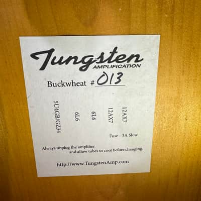 Tungsten Amplification - Buckwheat 112 Combo image 10