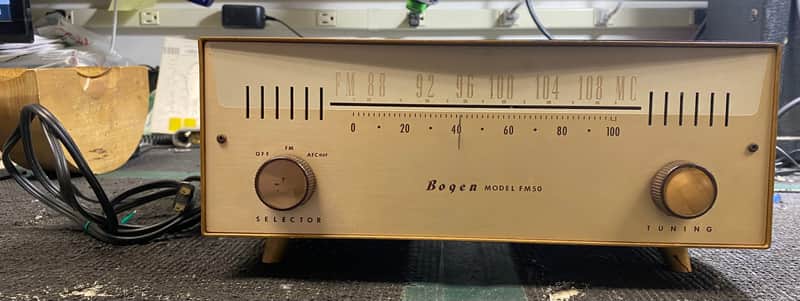 Vintage Bogen FM50 Tube Tuner image 1