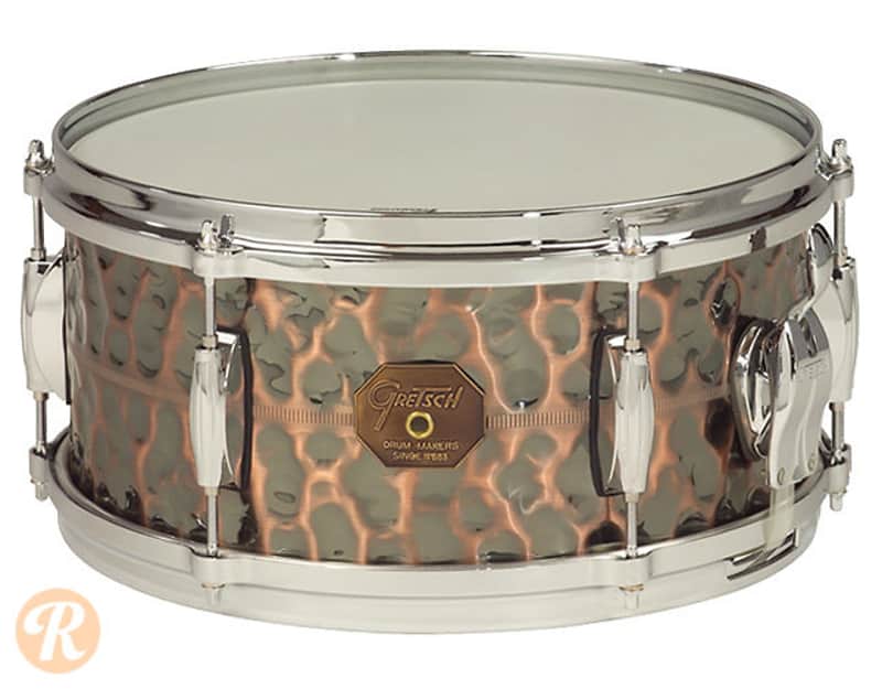 Gretsch G4164HC USA Hammered Antique Copper 6.5x14" 10-Lug Snare Drum image 1
