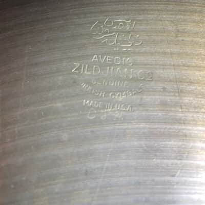 Zildjian AVEDIS 22" Ride Cymbal Circa 1960-1969 image 3