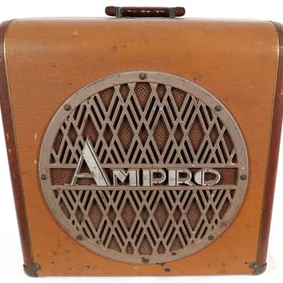 Vintage 1945 Ampro Speaker Cabinet with Jensen P12 12" Speaker image 1