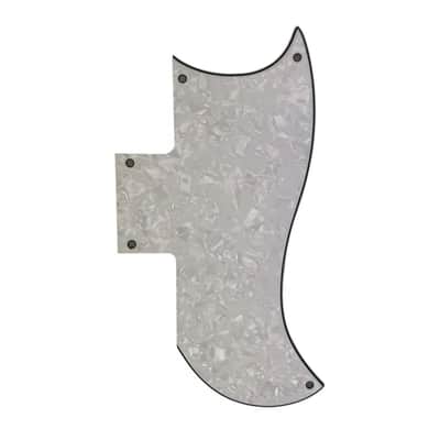 Gibson SG 61' Reissue Half Face Pickguard - 4-Ply Black Pearl image 10