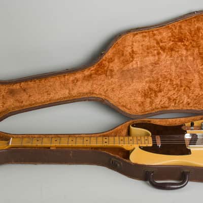 Fender Telecaster Solid Body Electric Guitar (1952), ser. #0691, original brown hard shell case. image 10