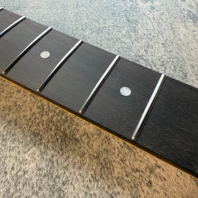 BMC Guitar Neck Strat® Stratocaster® 21 Fret Amber Flame Maple With Rosewood Fingerboard Rounded Fret Ends 9.5 Radius  SFMRA21 #4 image 3
