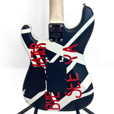 EVH Striped Series "Circles/See Ya"- Satin Black/White image 7