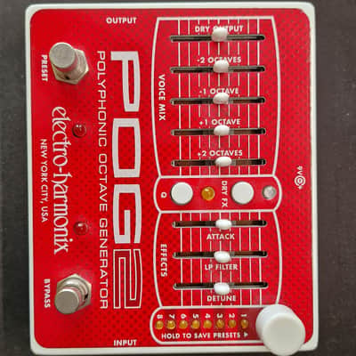 Electro-Harmonix POG2 Polyphonic Octave Generator 2009 - Present - Red / White image 1