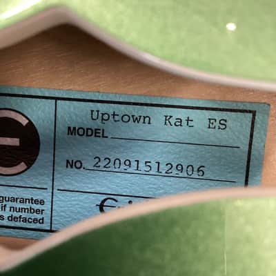 Epiphone Uptown Kat ES in Emerald Green Metallic image 8