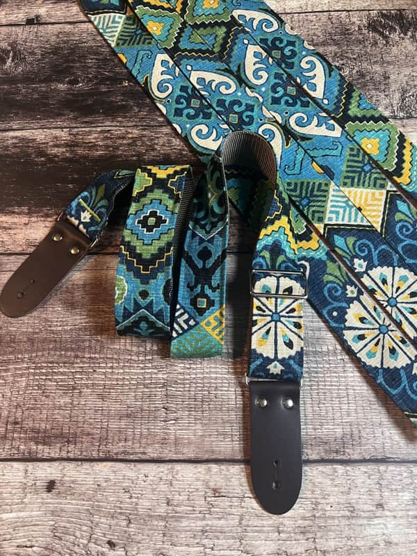 Josey Straps Spanish Tile Guitar Strap image 1