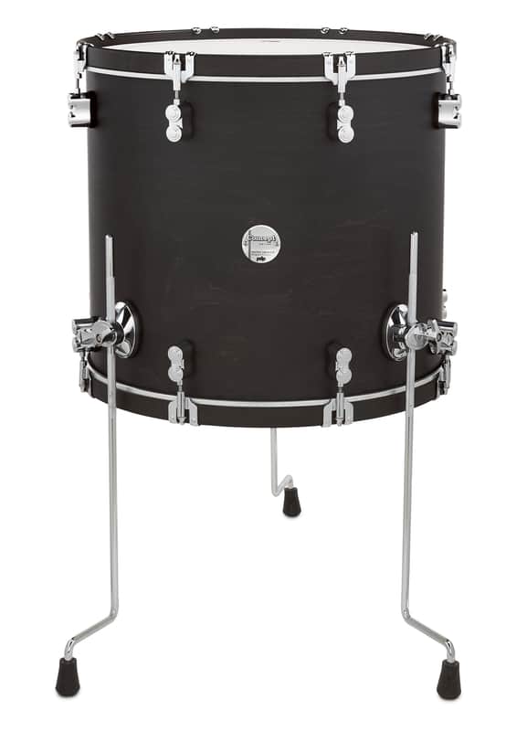 PDP Concept Classic 16x18 Floor Tom Ebony Stain Wood Hoops PDCC1618FTEE​ image 1