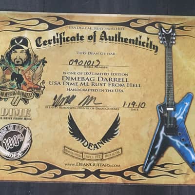 Dimebag Dean USA ML Rust From Hell image 10