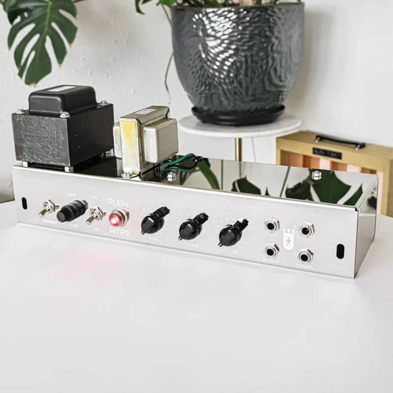 RUBY AMPS WHITE 5E3 CHASSIS GUITAR AMPLIFIER image 1