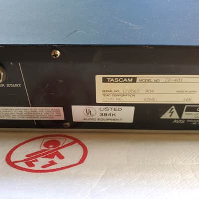 TASCAM CD-401 Mark 1 1990 - Black image 17