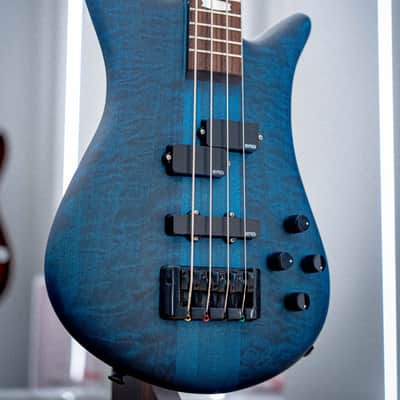 Spector Euro 4 LX Bass Guitar Black & Blue image 2