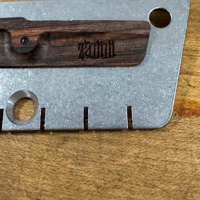 Zamm Guitar Raw Steel Guitar Bridge – Made in USA Fits Danelectro Silvertone image 6