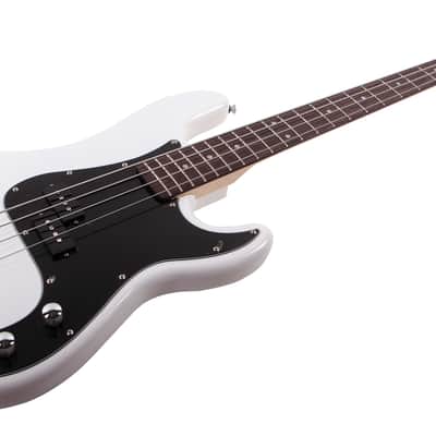 Aria STB-PBB-WH STB Series PRO II Basswood Body Bolt-On Maple Neck 4-String Electric Bass Guitar image 1