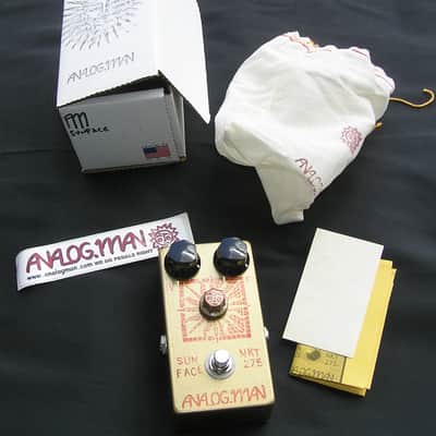 2006 Analog Man Sunface White Dot NKT 275 Germanium Sun Dial Gold image 1