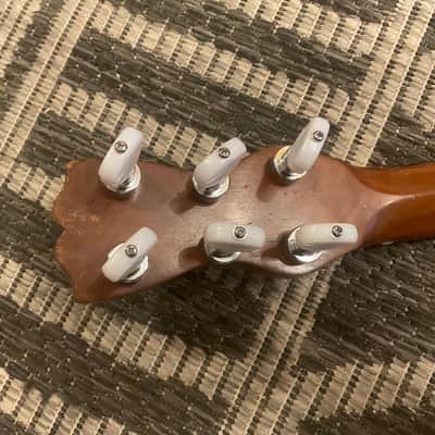 1800’s Era No-Name Mini Travel Guitar Round Body W/Pyramid Bridge Late 1800’s - Real Relic image 14
