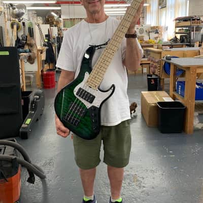 Sadowsky Vintage 24 Fret 5 string  2019 Greenburst [NYC Custom Shop] image 6