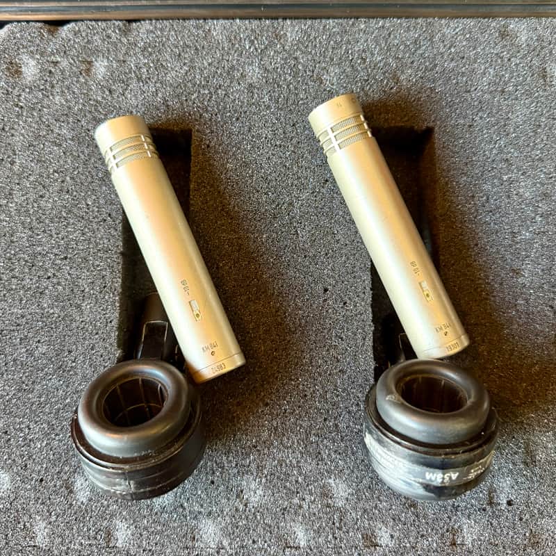 PAIR -Neumann KM84 FET microphone c 1970’s original vintage Germany KMi-84 KM-84i image 1