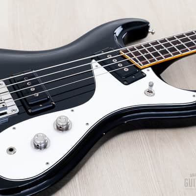 1990 Mosrite Ventures Model Bass Standard Series VMB-900 Black w/ Case, Japan Kurokumo image 6