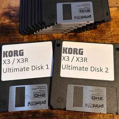 Korg X2 X3 X3R Ultimate collection - 2 disks, hundreds of patches i2 i3 N264 N364