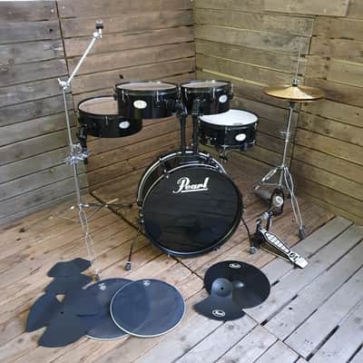 Drum Kit Pearl Rhythm Traveler Compact, Black USED! RKPRK150822 image 2
