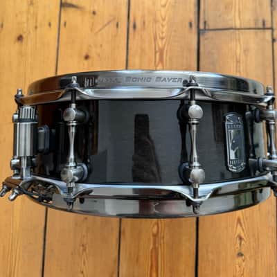 Mapex BPML4500LNTB Black Panther Black Widow 14x5" Maple Snare Drum - Transparent Black + Tiger Bag & Evans Dampeners image 4