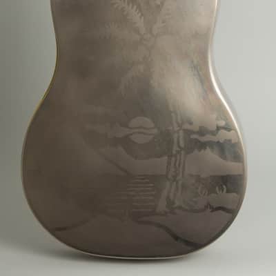 National  Style 0 Replicon Resophonic Guitar (2008), ser. #13863, original black hard shell case. image 4
