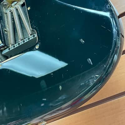 Squier Standard Stratocaster with Maple Fretboard in Black 1993 Made in Mexico image 11