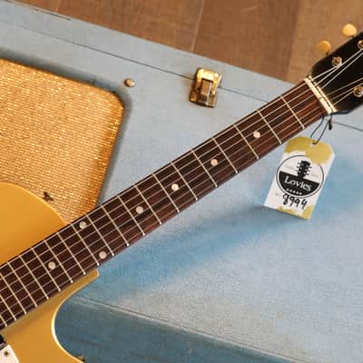 1966 Airline Model 7214 Amp-In-Case Electric Guitar Gold Blue + OHSC image 7