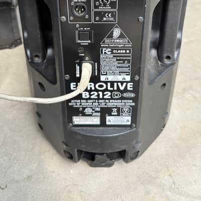 Behringer Eurolive B212D 550-Watt 12" Powered Speaker 2012 - Present - Black image 2