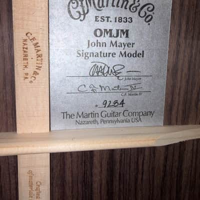 Unplayed! 2025 Martin OJMM John Mayer Signature Model Acoustic Guitar Natural + OHSC image 23