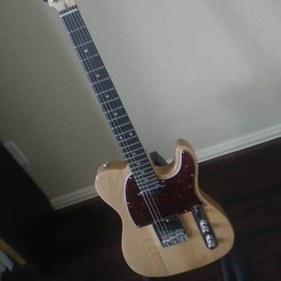 Indio Retro DLX Plus Solid Ash Electric Guitar with Gig Bag (Tele Style) image 1