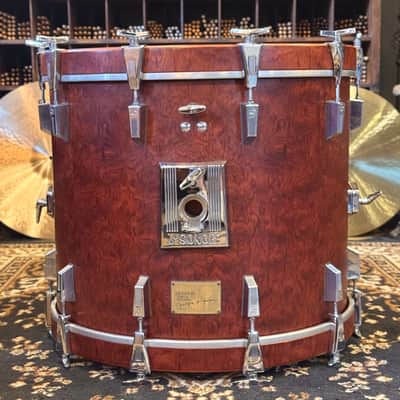 VINTAGE 1980's Sonor 18x22 Signature Horst Link Heavy Beech Shell Bass Drum in African Bubinga image 4