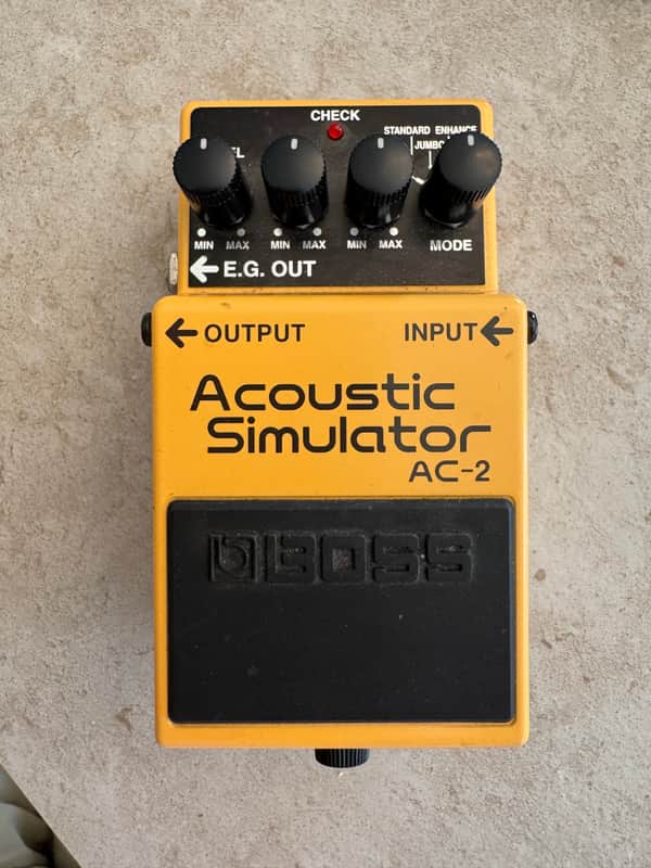 Boss AC-2 Acoustic Simulator (Silver Label) 1997 - 2006 - Yellow image 1