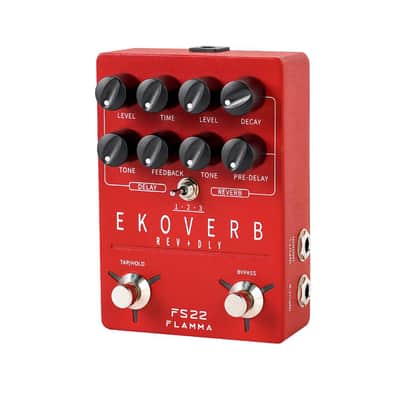 FLAMMA FS22 Ekoverb Guitar Stereo Dual Reverb Delay Effects Pedal image 4