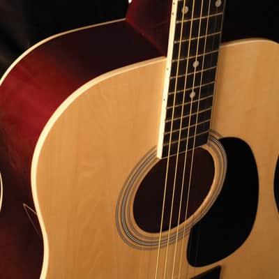 Indiana S-SCOUT-N Dreadnought Shape Spruce Top 6-String Acoustic Guitar - Natural image 3