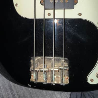 Squier Bullet Bass 1987 - Black - MIK Made in Korea P-Style Vintage Bass - First Year Squier by Fender image 8